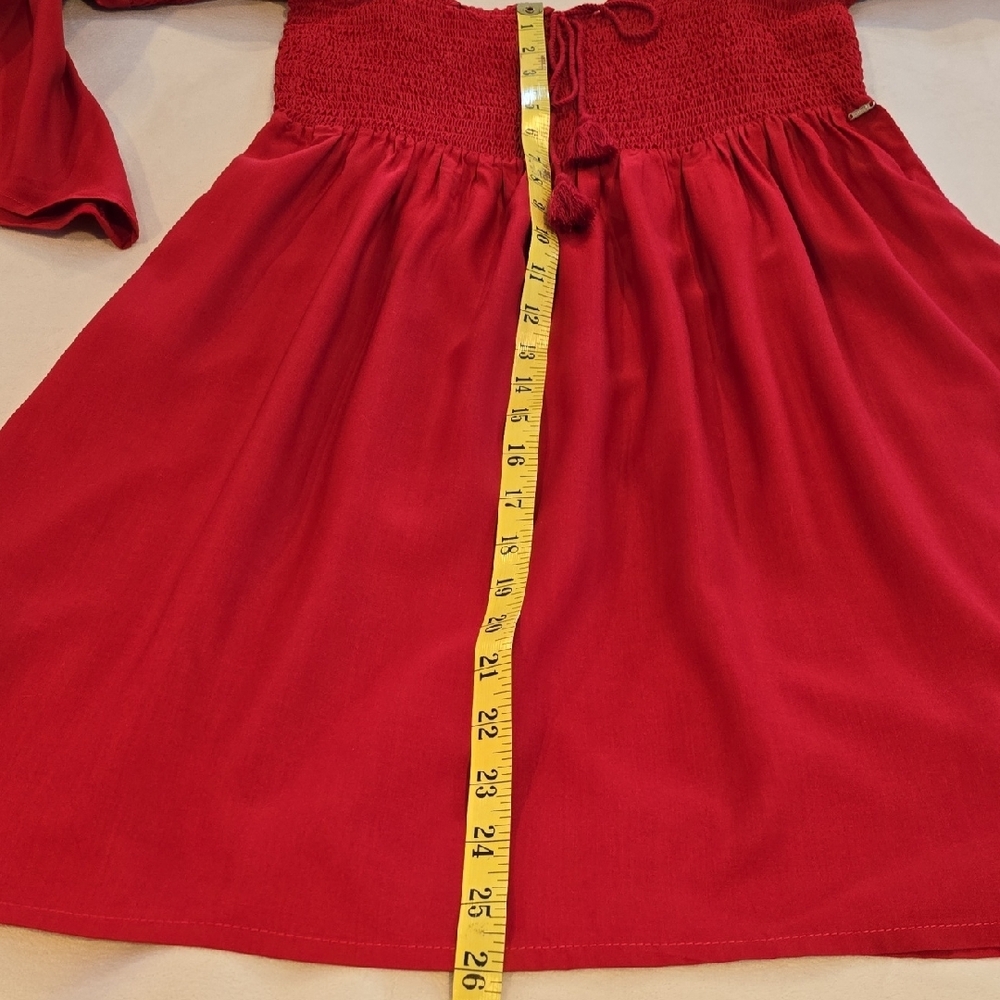 Guess Red Off-Shoulder Mini Dress - Picture 9 of 11